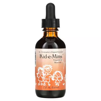Christopher's Original Formulas, Kid-e-Mins, витамины и минералы, 2 жидких унции