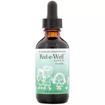 Christopher's Original Formulas, Kid-e-Well, экстракт от простуды, 2 жидкие унции
