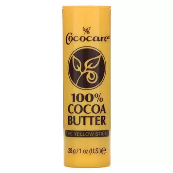 Cococare, 100% масло какао в стиках, 28 г (1 унция)