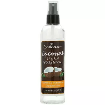 Cococare, Спрей для тела с сухим маслом с кокосом, 180 мл (6 жидк. Унций)