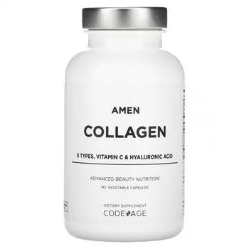 Codeage, Amen, коллаген, 90 растительных капсул