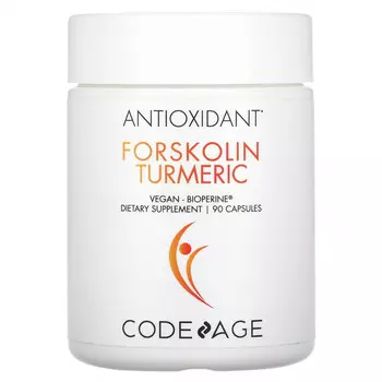 Codeage, Форсколин с куркумой, 90 капсул