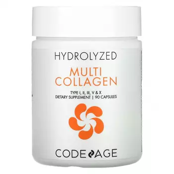 Codeage, Hydrolyzed, мультиколлаген, 90 капсул