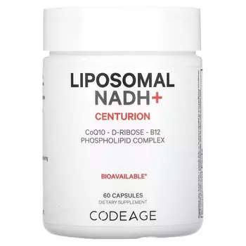 Codeage, Liposomal NADH +, центурион, 60 капсул
