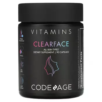 Codeage, Vitamins, Clearface`` 90 капсул