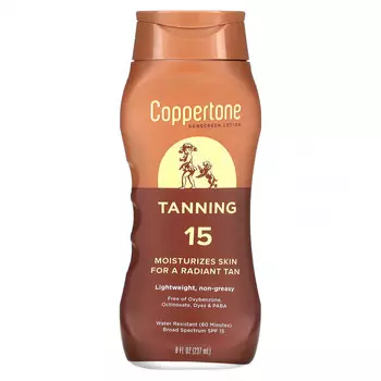 Coppertone, Sunning, солнцезащитный лосьон, SPF 15, 237 мл (8 жидк. Унций)