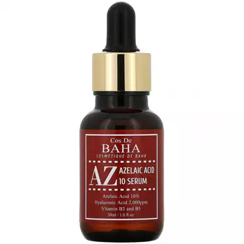 Cos De BAHA, AZ, сыворотка с 10% азелаиновой кислотой, 30 мл (1 жидк. унция)
