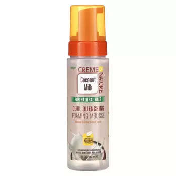 Creme Of Nature, Coconut Milk, пенящийся мусс для устранения локонов, для натуральных волос, 207 мл (7 жидк. Унций)