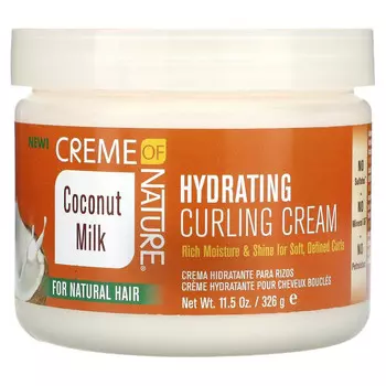 Creme Of Nature, Coconut Milk, увлажняющий крем для завивки натуральных волос, 326 г (11,5 унции)