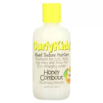 CurlyKids, Honey Combout, увлажняющее средство для расчесывания волос, мед и персик, 180 мл (6 жидк. Унций)
