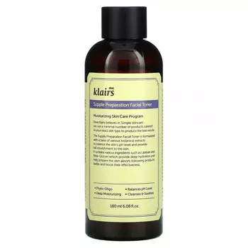 Dear, Klairs, Смягчающий тонизирующий препарат для лица, 6,08 ж. унц.(180 мл)