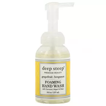 Deep Steep, мыло для рук с кокосовым, аргановым маслами и маслом ши, грейпфрут и бергамот, 237 мл (8 жидк. унций)