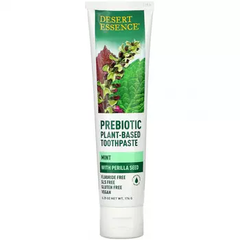 Desert Essence, Пребиотик, зубная паста на растительной основе, мята, 176 г (6,25 унции)