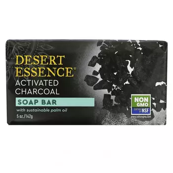 Desert Essence, Soap Bar, активированный уголь, 142 г (5 унций)