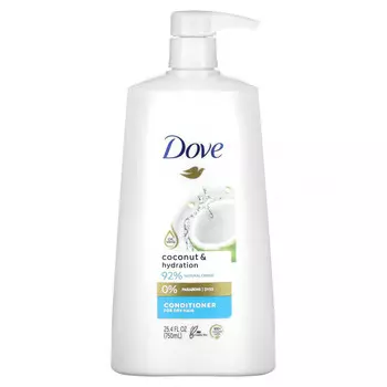 Dove, Кондиционер, для сухих волос, кокос и увлажнение, 750 мл (25,4 жидк. Унции)