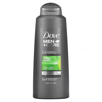 Dove, Men + Care, шампунь и кондиционер 2 в 1, Fresh & Clean, 603 мл (20,4 жидк. Унции)