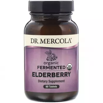 Dr. Mercola, Органические ферментированные ягоды бузины, 60 таблеток