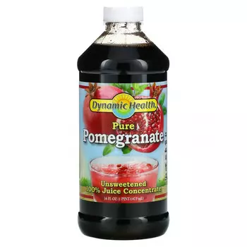 Dynamic Health Laboratories, Чистый гранат, 100% концентрат сока, неподслащенный, 473 мл (16 жидк. унций)