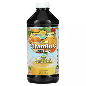 Dynamic Health Laboratories, Жидкий витамин С, натуральные ароматизаторы со вкусом цитрусовых, 1000 мг, 473 мл (16 жидк. унций)