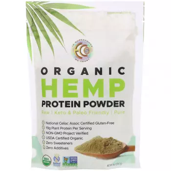 Earth Circle Organics, Порошок из органического конопляного протеина, 226,7 г (8 унций)
