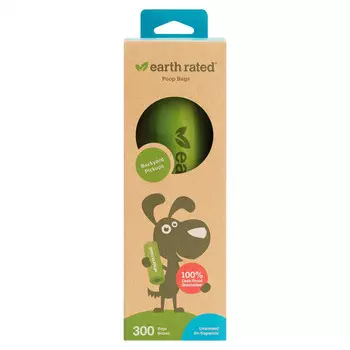Earth Rated, Пакеты для отходов для собак, без запаха, 300 пакетов