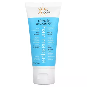 Earth Science, Глубокое кондиционирование, маска для волос, олива и авокадо, 59 г (2 унции)