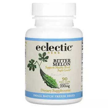 Eclectic Institute, сублимированная китайская горькая тыква, 200 мг, 90 вегетарианских капсул