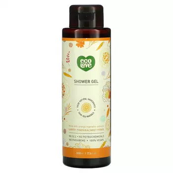 Eco Love, Гель для душа, морковь, тыква и батат, 500 мл (17,6 жидк. Унции)