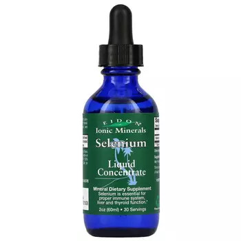 Eidon Mineral Supplements, Ionic Minerals, селен, жидкий концентрат, 60 мл (2 унции)
