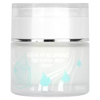 Elizavecca, Увлажняющий крем с гиалуроновой кислотой Aqua Hyaluronic Acid Water Drop Cream, 1,69 ж. унц. (50 мл)