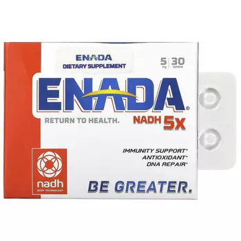 ENADA, NADH 5x, 5 мг, 30 таблеток