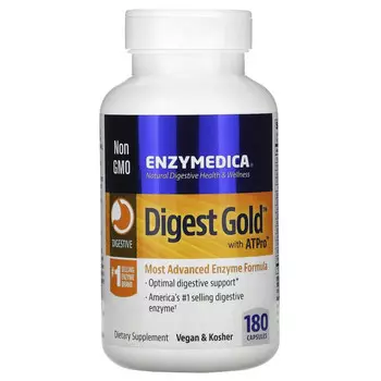 Enzymedica, Digest Gold с ATPro, 180 капсул