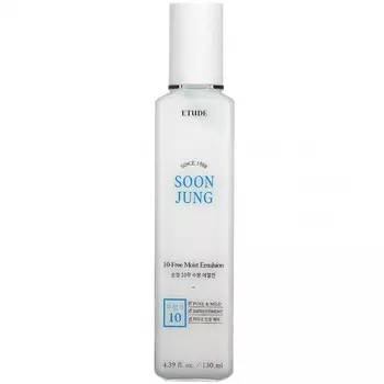 Etude, Soon Jung, Увлажняющая эмульсия без 10, 4,39 жидких унций (130 мл)