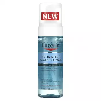 Eucerin, Hydrating Foaming Cleanser + Hyaluronic Acid, 5 oz (150 ml)