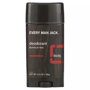 Every Man Jack, Дезодорант, без алюминия, кедр, 85 г (3 унции)