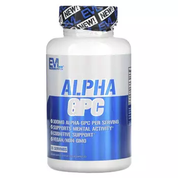 EVLution Nutrition, Alpha GPC, 150 мг, 60 растительных капсул