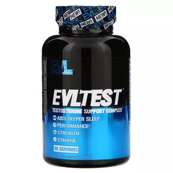EVLution Nutrition, EVLTest, комплекс тестостероновой поддержки, 120 таблеток