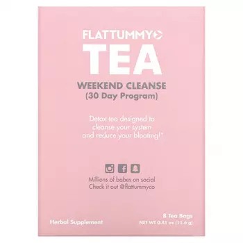 Flat Tummy, Очищающая 30-дневная программа на выходные, 8 чайных пакетиков, по 1,45 г (0,05 унции)