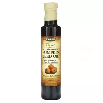 Flora, Hydro-Therm, масло из органических тыквенных семечек, 250 мл (8,5 жидк. унции)