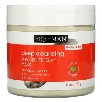 Freeman Beauty, Deep Cleansing Powder-To-Clay, маска для глубокого очищения, 370 г (13 унций)