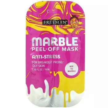 Freeman Beauty, Marble Peel-Off Mask, Anti-Stress, 1 Mask, 0.48 fl oz (14 ml)