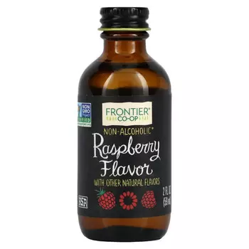 Frontier Co-op, Малиновый ароматизатор, 2 жидких унции (59 мл)