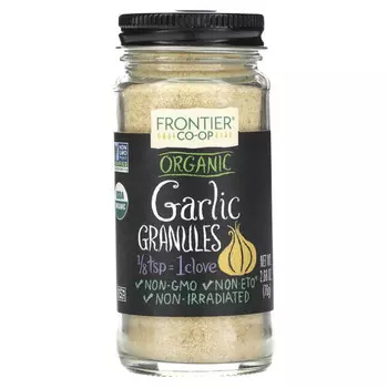 Frontier Co-op, Organic Garlic, Granules, 2.68 oz (76 g)