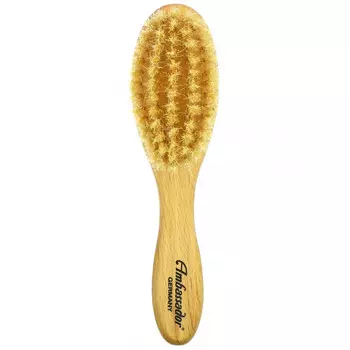 Fuchs Brushes, Расческа для волос Ambassador, деревянная, детская с натуральной щетиной, 1 шт