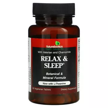 FutureBiotics, Relax & Sleep, 60 вегетарианских таблеток