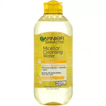 Garnier, SkinActive, Мицеллярная очищающая вода с витамином C, 13,5 жидких унций (400 мл)