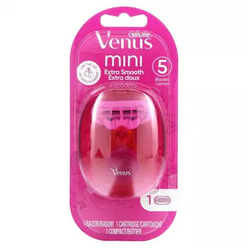 Gillette, Venus, Snap with Avec, Extra Smooth, 1 бритва, 1 картридж, 1 компакт