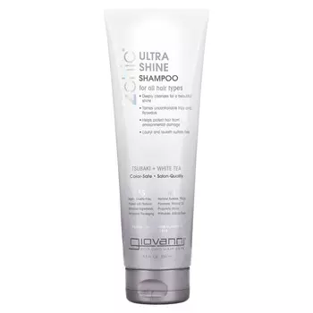 Giovanni, Ultra Shine Shampoo, For All Hair Types, Tsubaki + White Tea, 8.5 fl oz (250 ml)