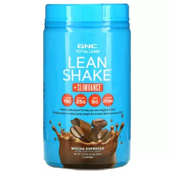 GNC, Total Lean, постный коктейль + Slimvance, мокко-эспрессо, 1060 г (2,3 фунта)