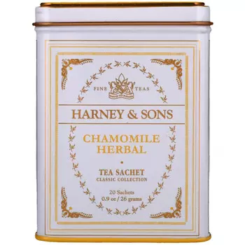 Harney & Sons, Качественные сорта чая, ромашковый травяной чай, 20 саше, 26 г (0,9 унции)